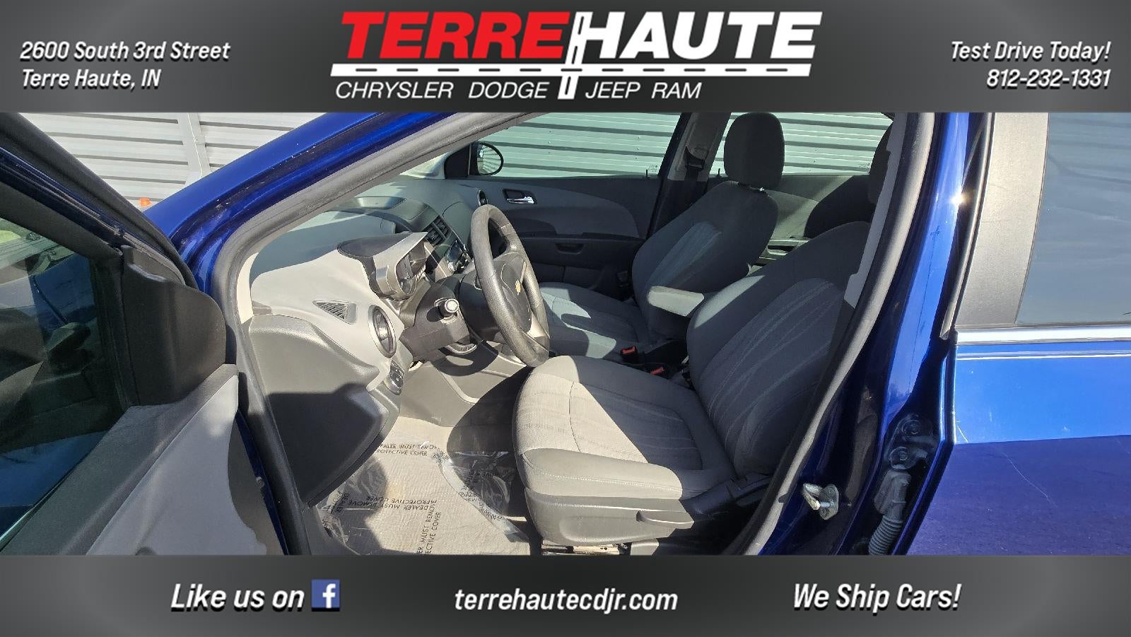 Used 2012 Chevrolet Sonic 2LT with VIN 1G1JC5SH3C4214188 for sale in Terre Haute, IN