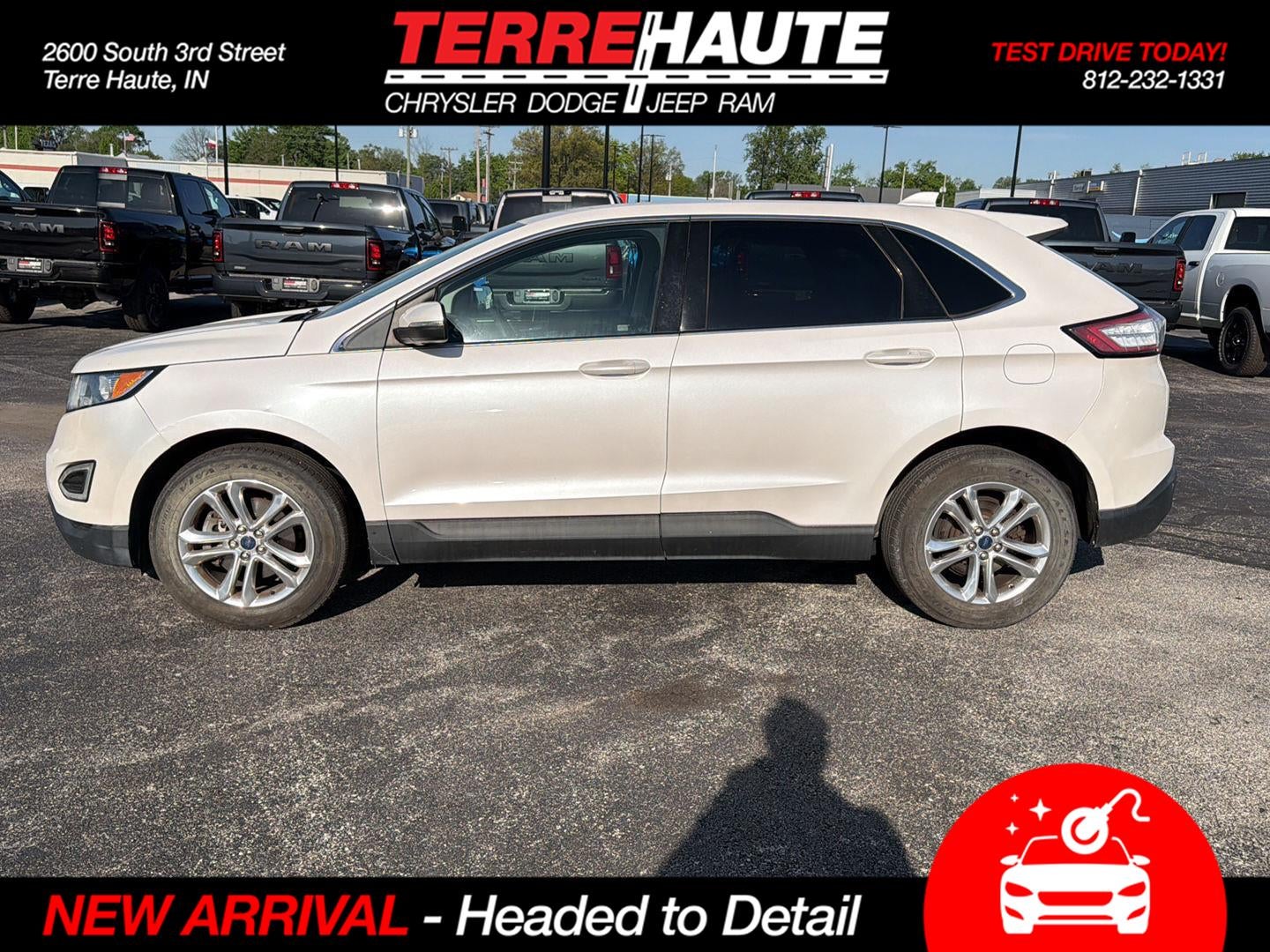 Used 2016 Ford Edge SEL with VIN 2FMPK3J98GBC49738 for sale in Terre Haute, IN