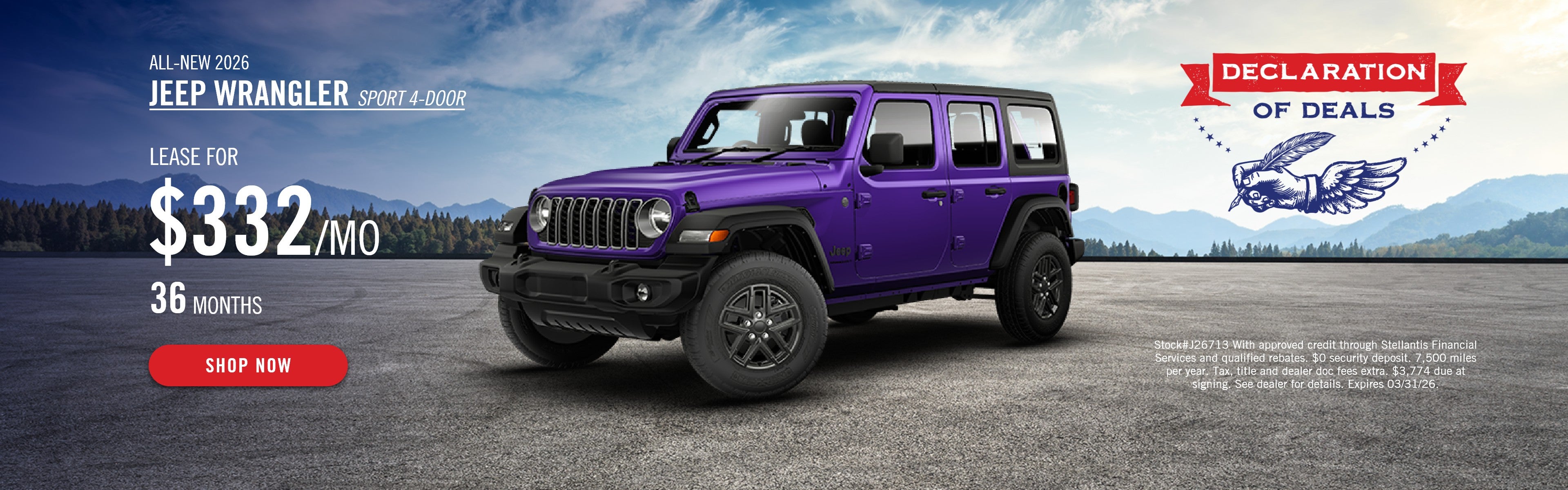 2026 Jeep Wrangler Sport